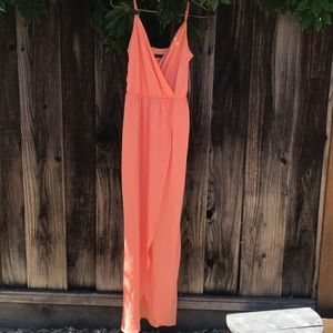 Wyatt Strappy Tulip Maxi Dress (Dusty Orange)